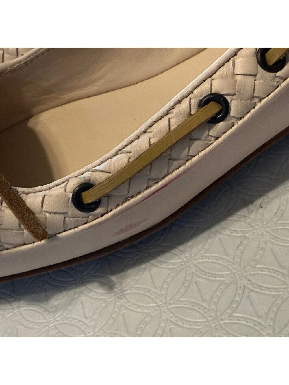 Bottega Veneta Intrecciato Weave Leather Ballet Flats Size 6